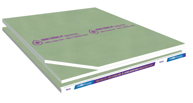 Tấm Thạch Cao Siêu Chịu Ẩm – Siêu Chống Mốc VĨNH TƯỜNG-gyproc