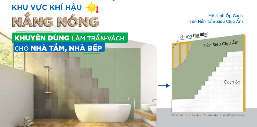 Tam thach cao Vinh Tuong Gyproc Sieu Chiu Am_Ung dung