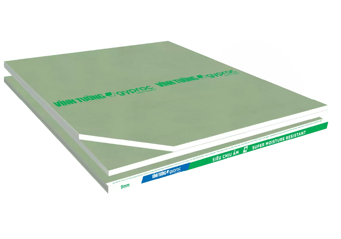 Tấm Thạch Cao Siêu Chịu Ẩm VĨNH TƯỜNG-gyproc